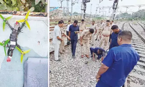 Drone crashes near Varanasi Rly Station