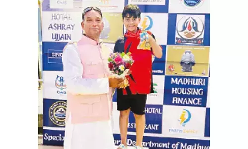 Hyderabad’s Havya shines in National Finn swimming C’ship