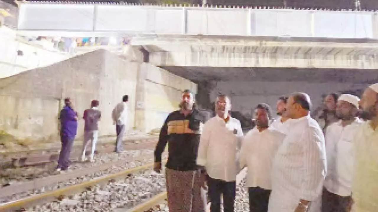 Falaknuma RoB racing towards completion; traffic woes to end Falaknuma RoB racing towards completion; traffic woes to end