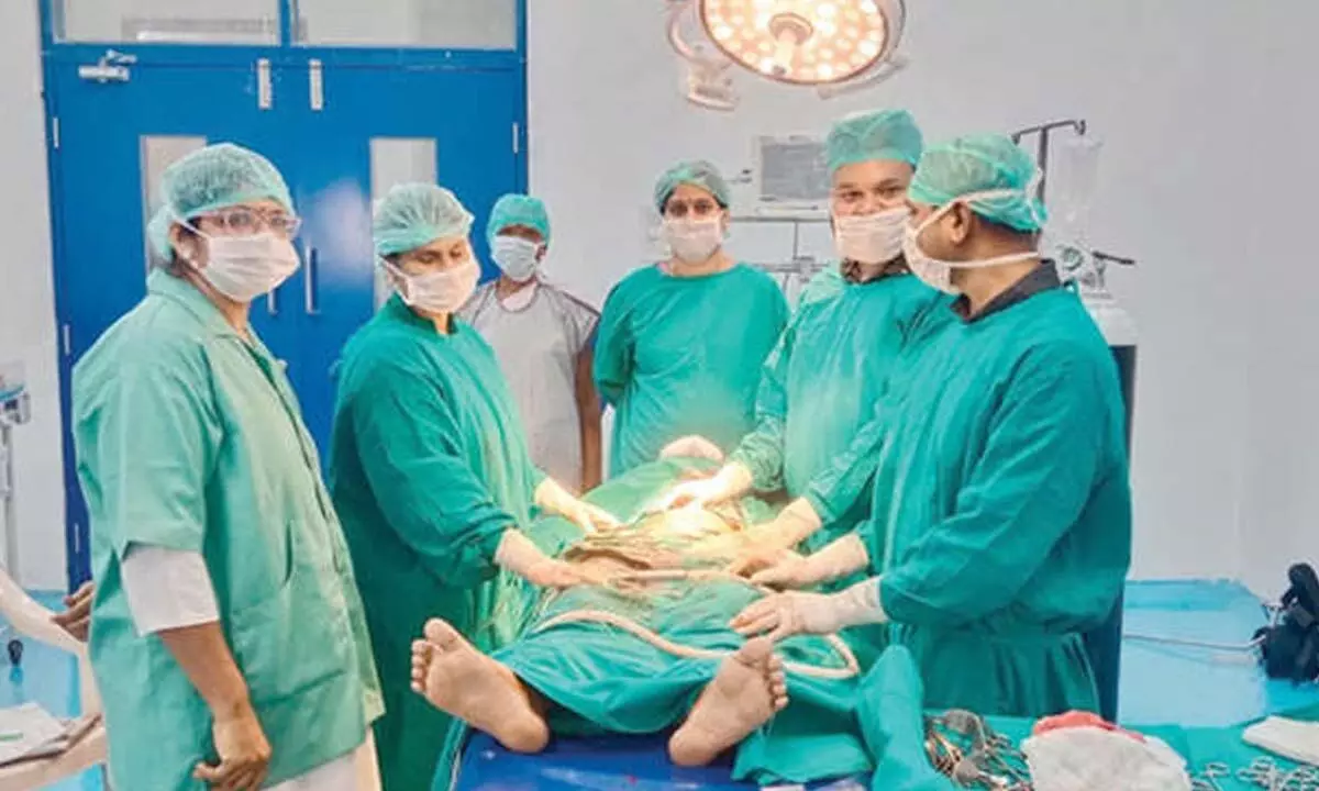 First caesarean delivery performed at CHC First caesarean delivery performed at CHC