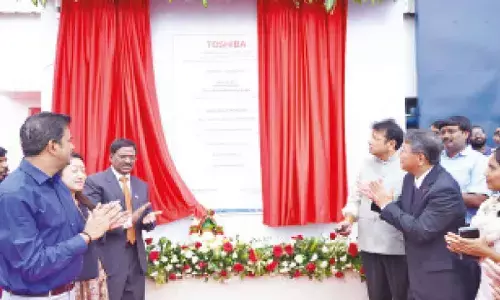 Sridhar Babu lays foundation stone for Rs 177-cr Toshiba plant