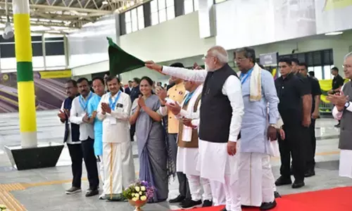 PM Modi purchases Metro ticket, flags off Yellow Line Services in Bengaluru