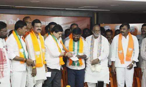 Former BRS MLA Guvvala Balaraju joins BJP