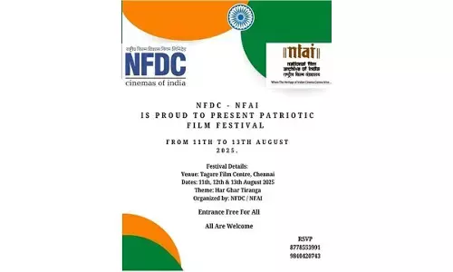 Chennai to host three-day Patriotic Film Festival from tomorrow ahead of Independence Day