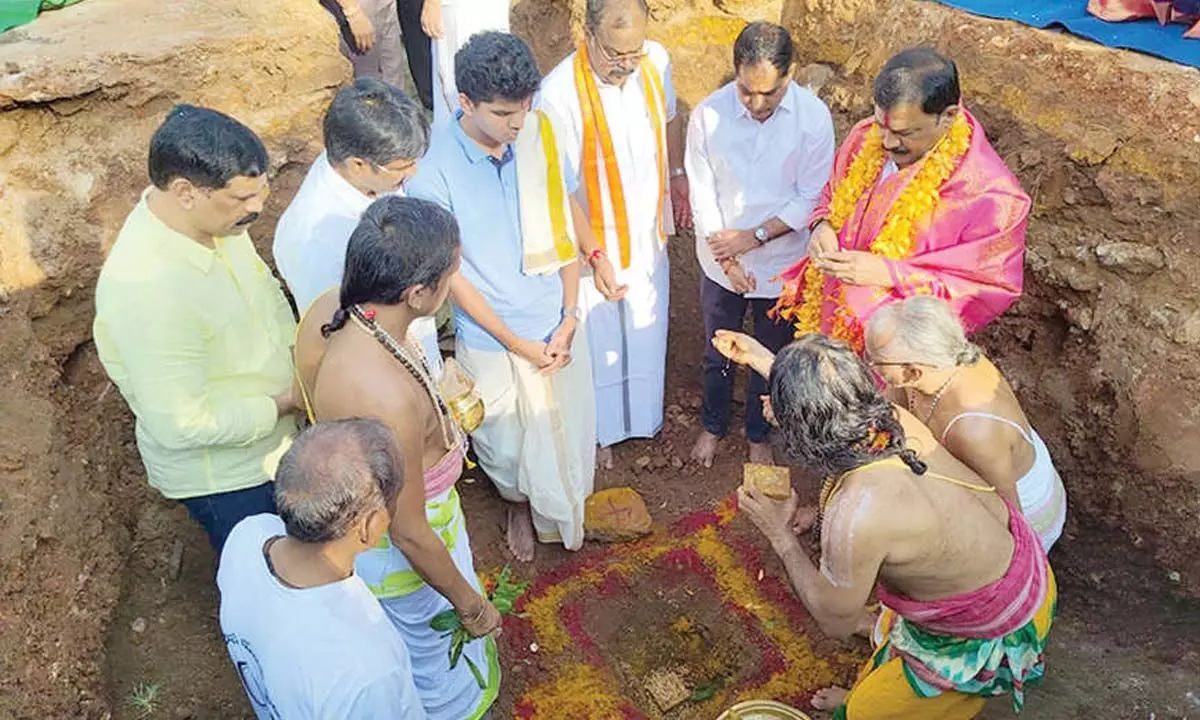 A tensile membrane structure to be facilitated at Simhachalam