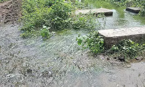 Babus turning a blind eye to overflowing Kaddam project canal