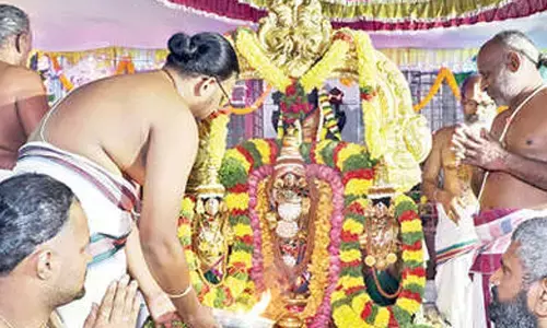 Malayappa visits Vikhanasa sannidhi