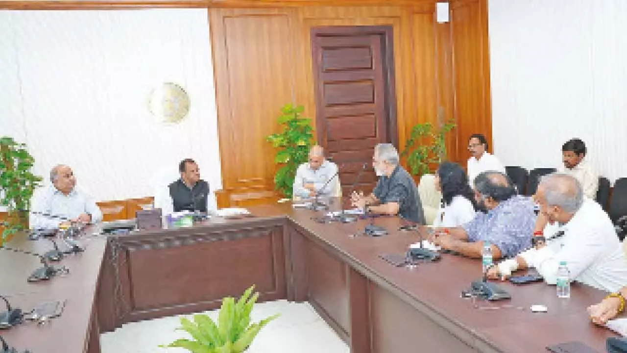 Govt swings into action; sets up panel to end strike in Tollywood Govt swings into action; sets up panel to end strike in Tollywood