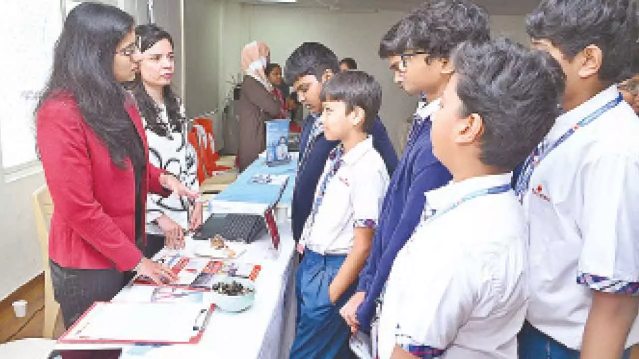 Hyderabad: Career fair held at Meridian School Hyderabad: Career fair held at Meridian School