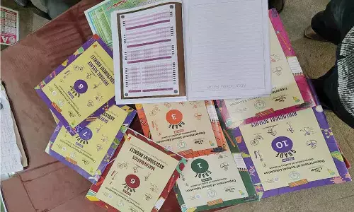 Assessment booklets to track subject-wise scores of children