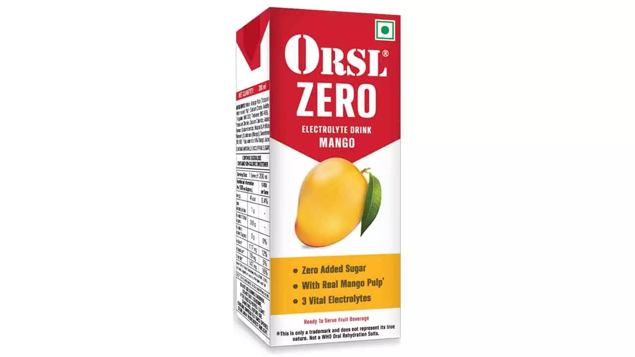 ORSL® Expands its Hydration Portfolio, launches ORSL® ZERO Electrolyte Drink for Calorie-Conscious Consumers
