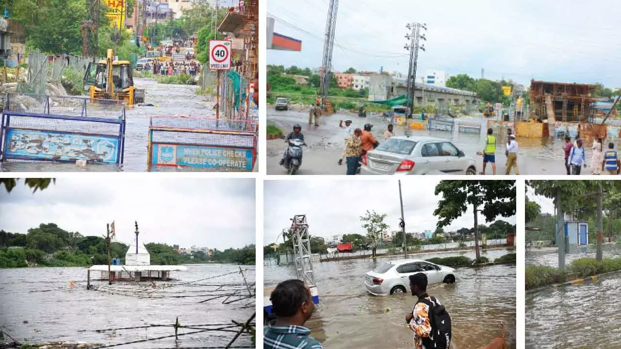 Residents of low-lying areas in jitters as Musi brims Residents of low-lying areas in jitters as Musi brims