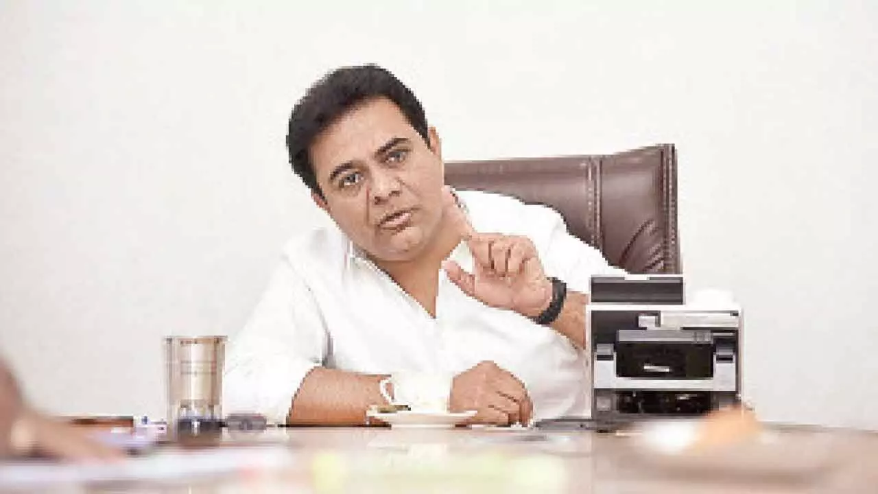 Telangana economy on verge of collapse, alleges KTR Telangana economy on verge of collapse, alleges KTR