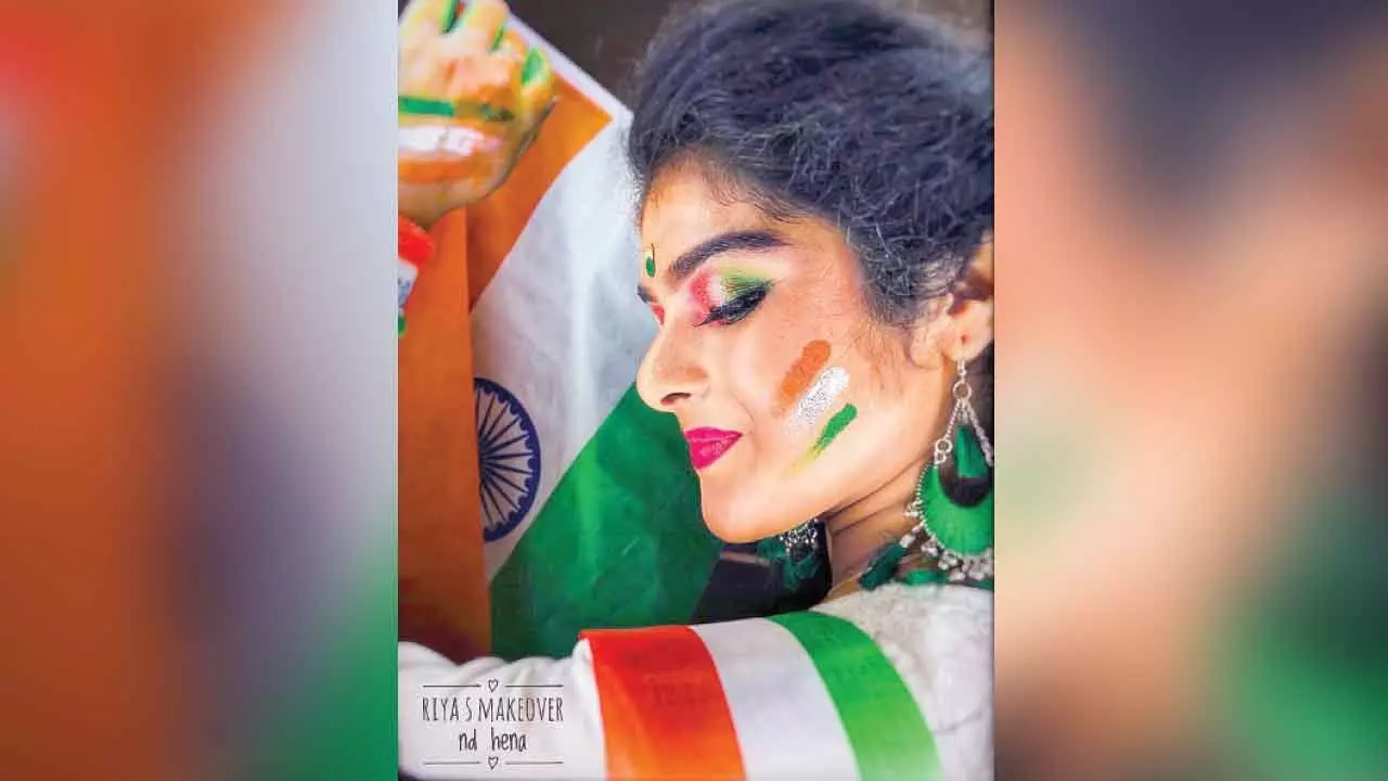 Patriotic makeup ideas to rock the tricolour glam
