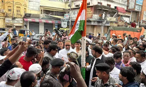 Owaisi brothers hoist Tricolour in Hyderabad on I-Day