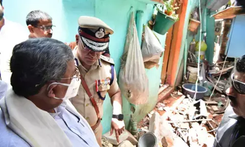 Ktaka CM visits blast site in Bengaluru, says cause to be determined after debris clearance