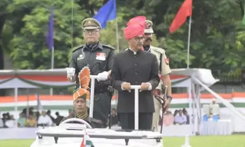 Governor Ajay Kumar Bhalla leads I-Day celebration in Manipur, reaffirms commitment to peace, stability