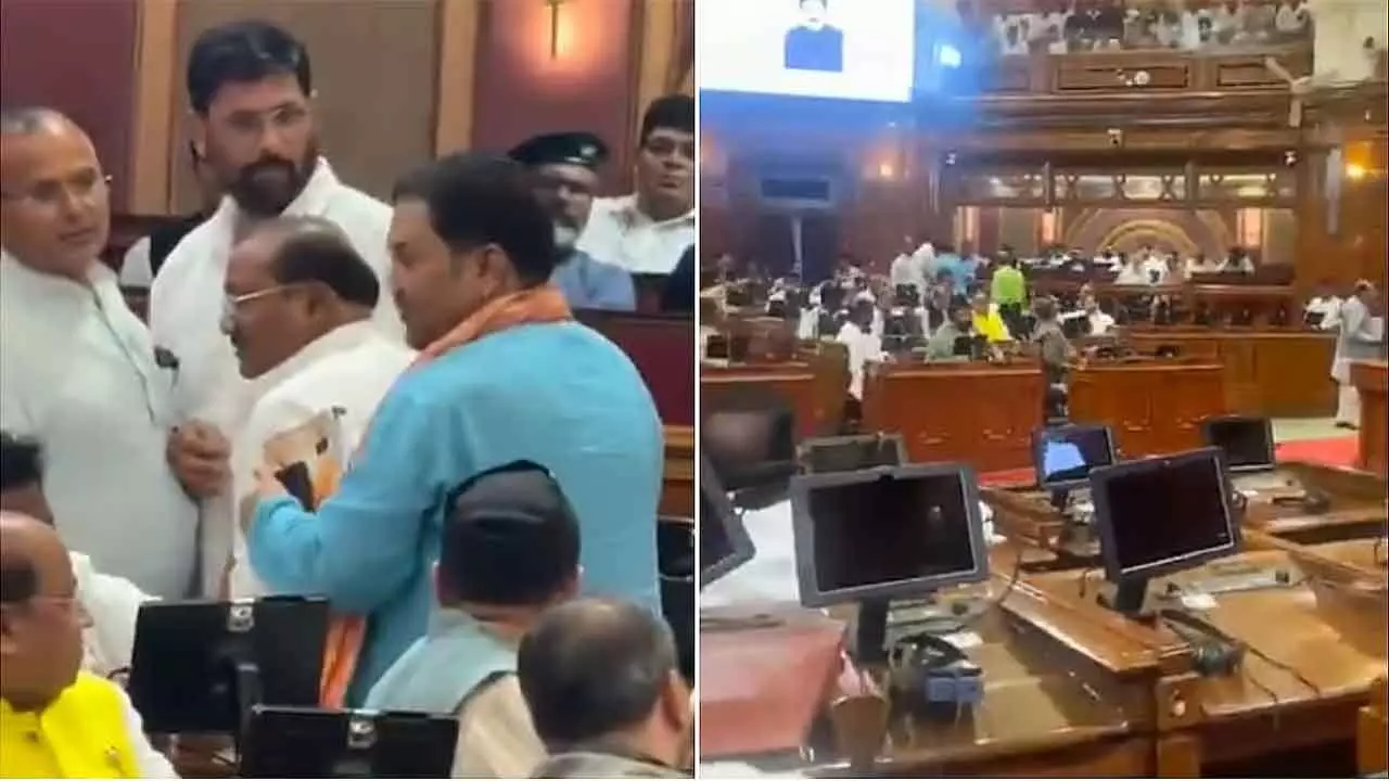 2 BJP MLAs clash inside UP Assembly