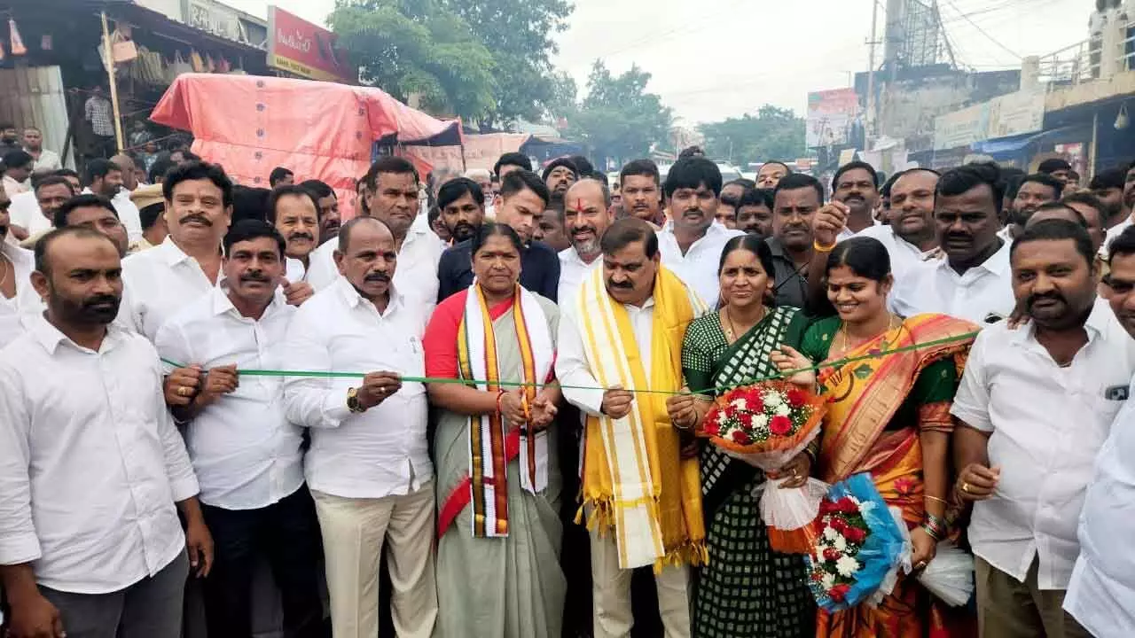 Minister Seethakka launches development works in Chevella Minister Seethakka launches development works in Chevella