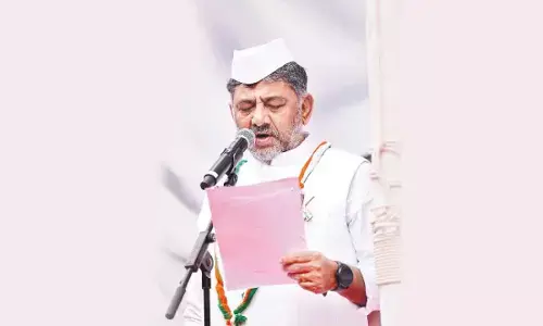 Shivakumar calls for five vows on 79th Independence Day