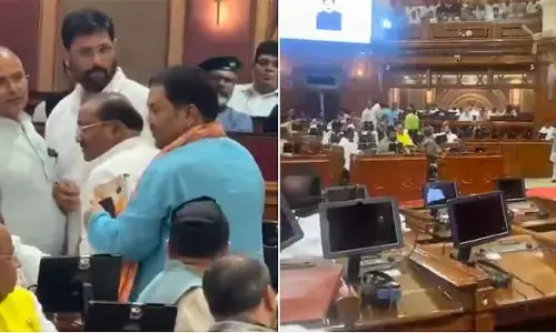 2 BJP MLAs clash inside UP Assembly