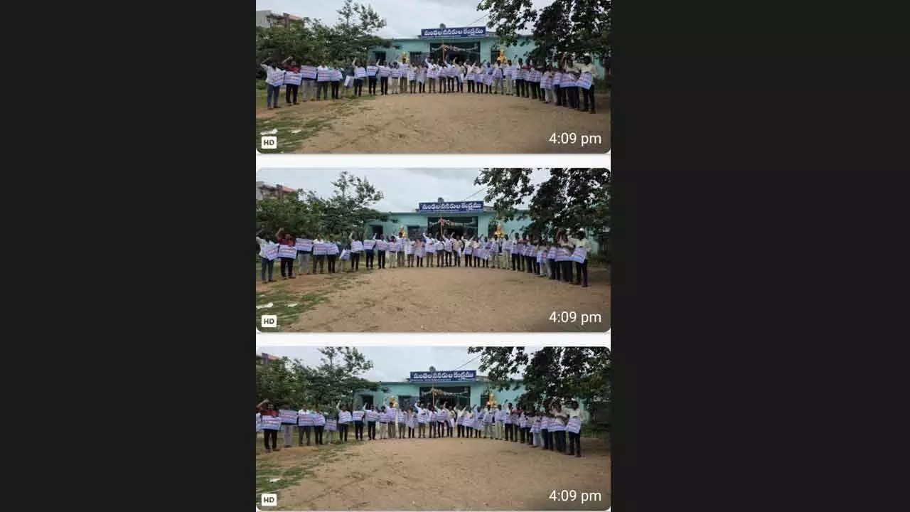 PRTU–TS Releases Poster for CPS Abolition Maha Dharna in Hyderabad PRTU–TS Releases Poster for CPS Abolition Maha Dharna in Hyderabad