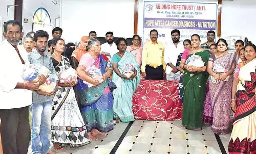 Nutritious food distributed to cancer patients