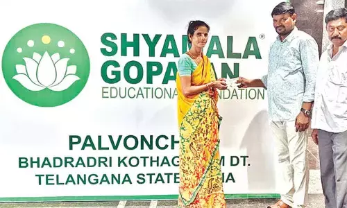 Woman receives aid to construct toilet in Paloncha