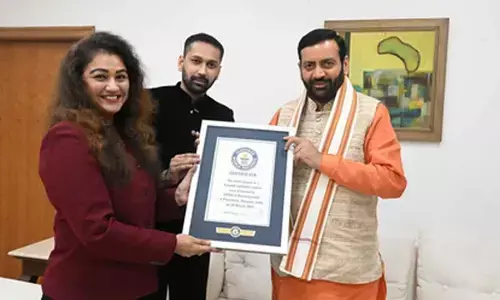 HIPSA presents Guinness World Record certificate for Kabaddi to Haryana CM Nayab Saini
