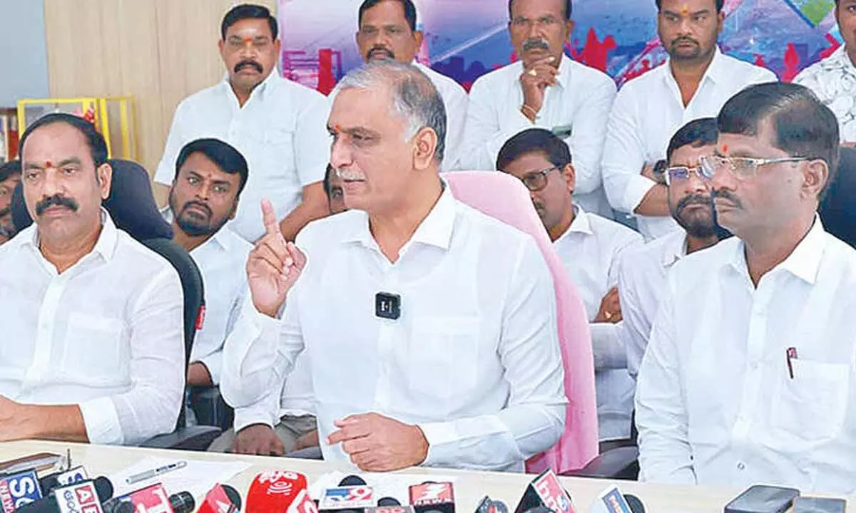 Harish rips into Cong govt for inept handling of irri. systems