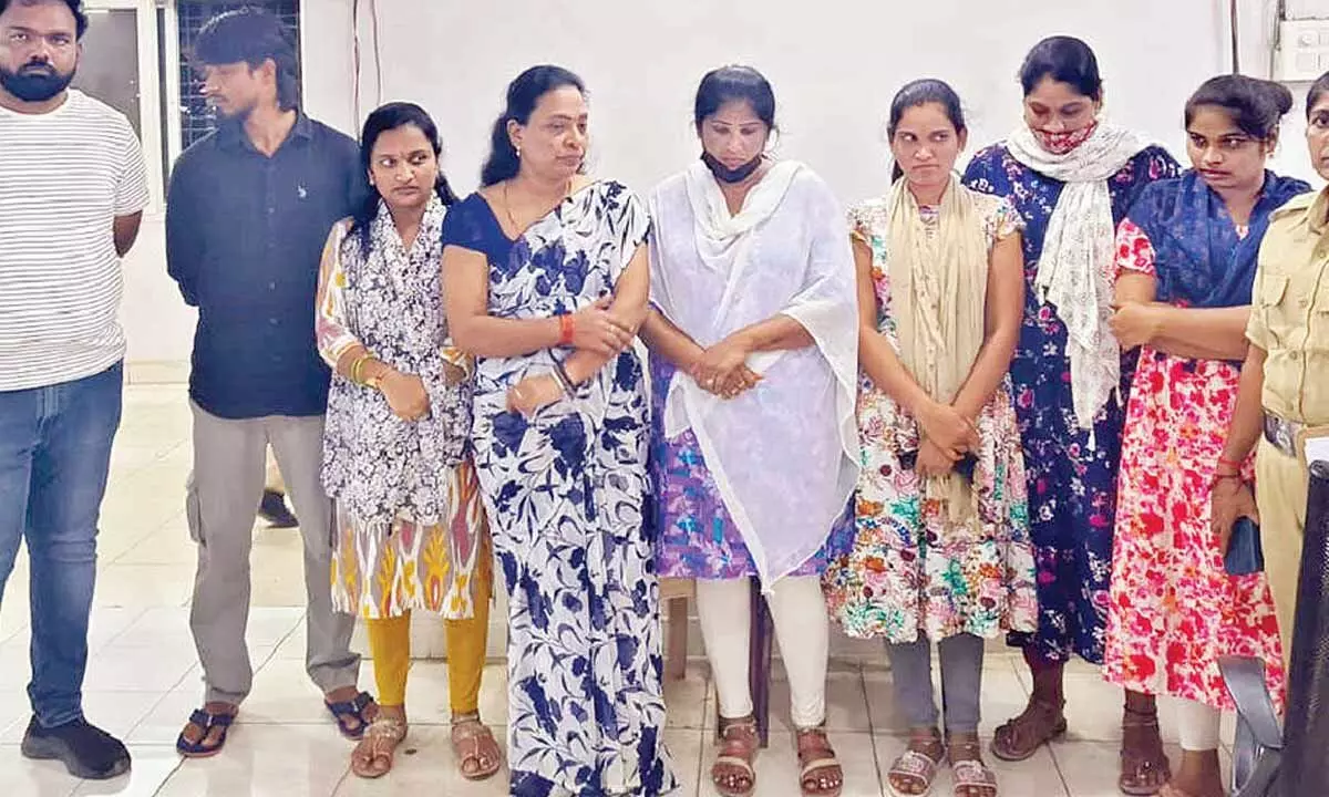 Rachakonda police raids spa centres, arrest 40 Rachakonda police raids spa centres, arrest 40