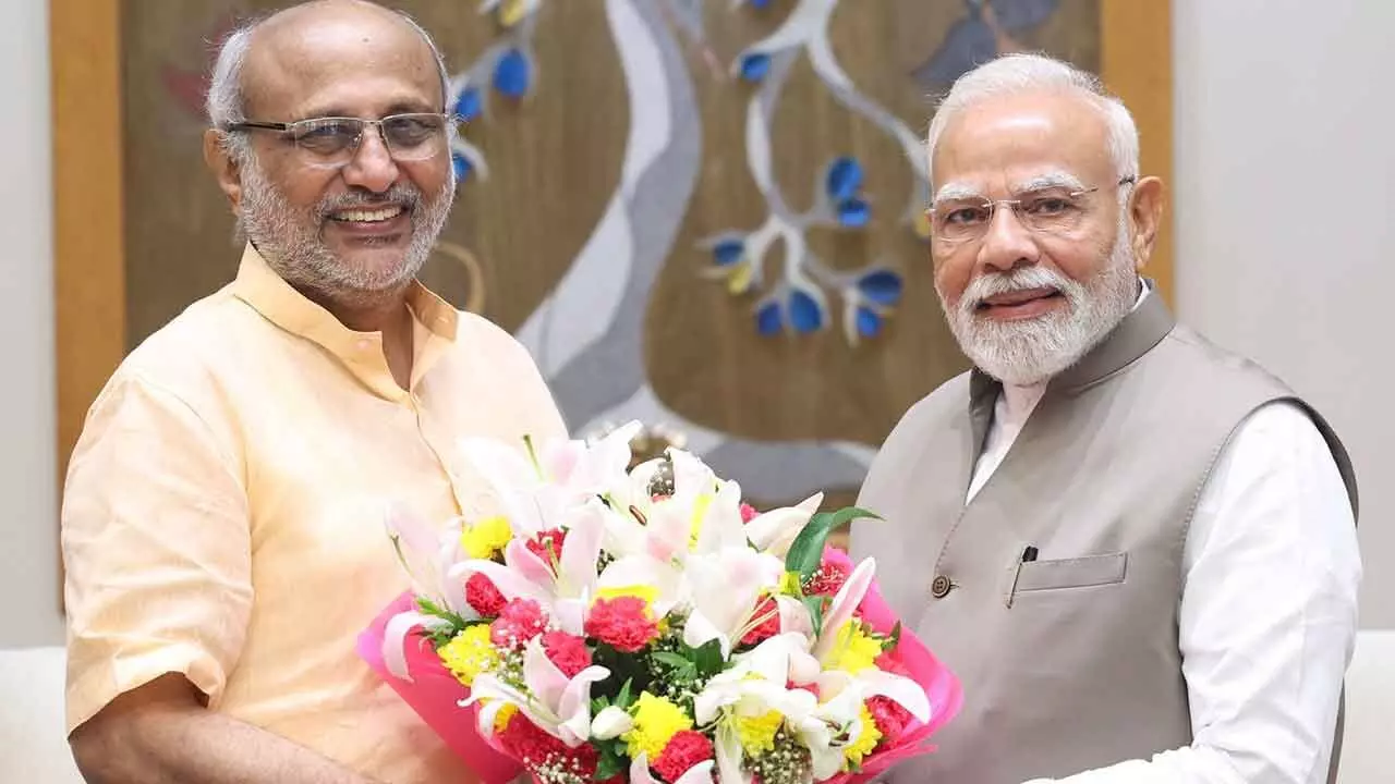 CP Radhakrishnan Meets PM Modi After Being Named NDA’s Vice-Presidential Candidate CP Radhakrishnan Meets PM Modi After Being Named NDA’s Vice-Presidential Candidate