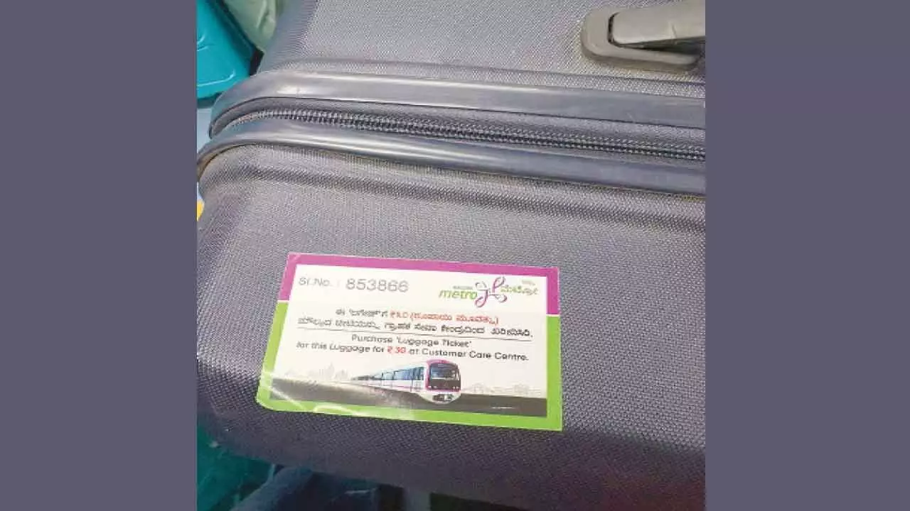Bengaluru Metro imposes Rs 30 fee for large bags