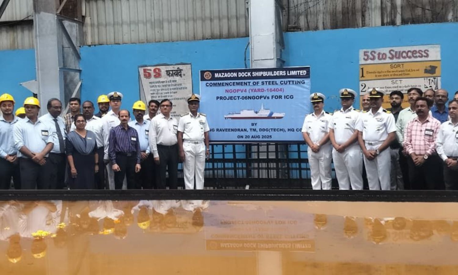 India Launches Fourth NGOPV with Plate Cutting Ceremony