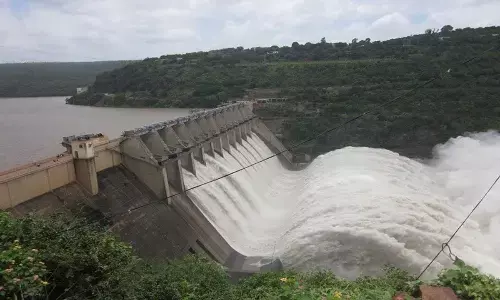 Flood Inflow to Srisailam Reservoir increases, ten gates lifted