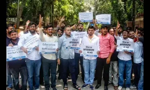 NSUI protests against NCERT’s special module on partition