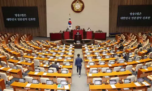 South Korea: Ruling, main opposition parties gear for clash over contentious broadcasting bill