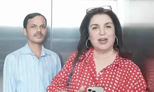 Farah Khan, her cook Dilip indulge in street shopping at Janpath market, staying in disguise