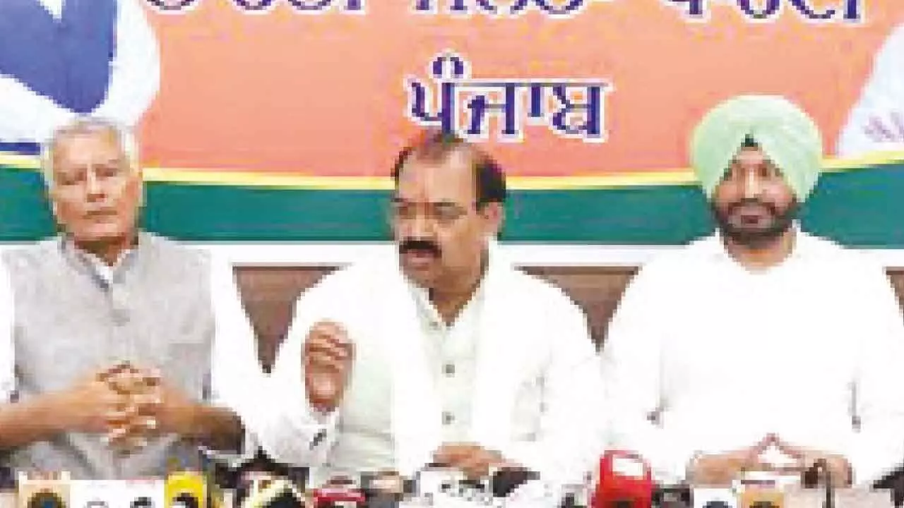 BJP delegation meets Pb Guv over halting of awareness camps BJP delegation meets Pb Guv over halting of awareness camps