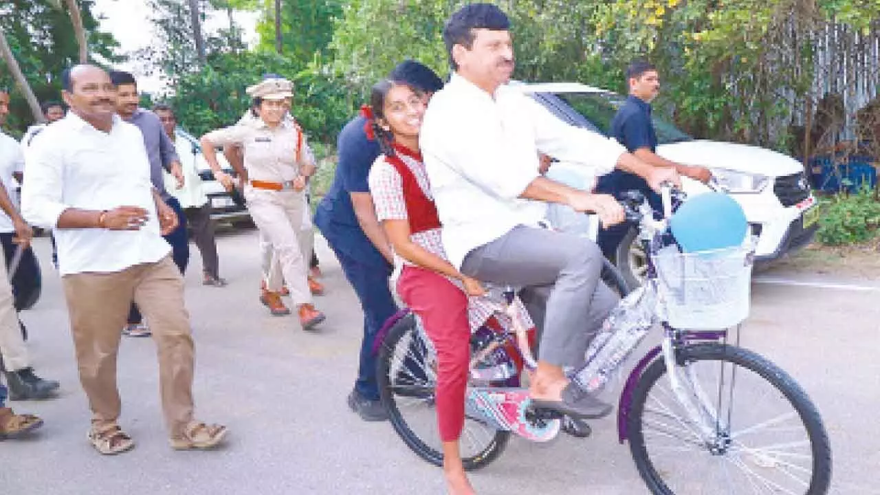 Bicycles distributed to curb girl student dropouts