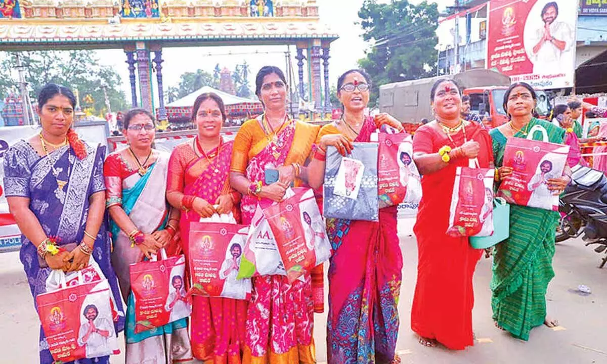 Pawan Kalyan’s Sravana Masam gift to Pithapuram women Pawan Kalyan’s Sravana Masam gift to Pithapuram women