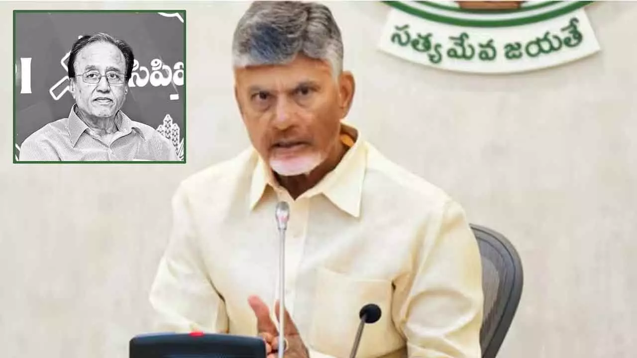 AP CM Chandrababu mourns the demise of CPI leader Suravaram Sudhakar Reddy