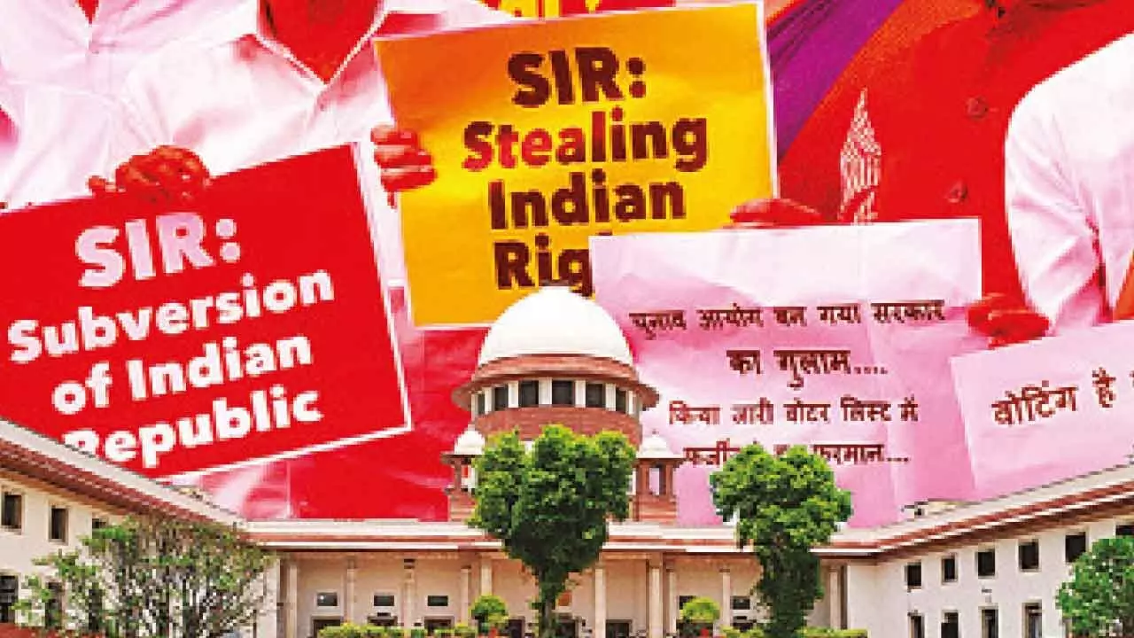 Aadhaar valid for voter roll revision: SC Aadhaar valid for voter roll revision: SC