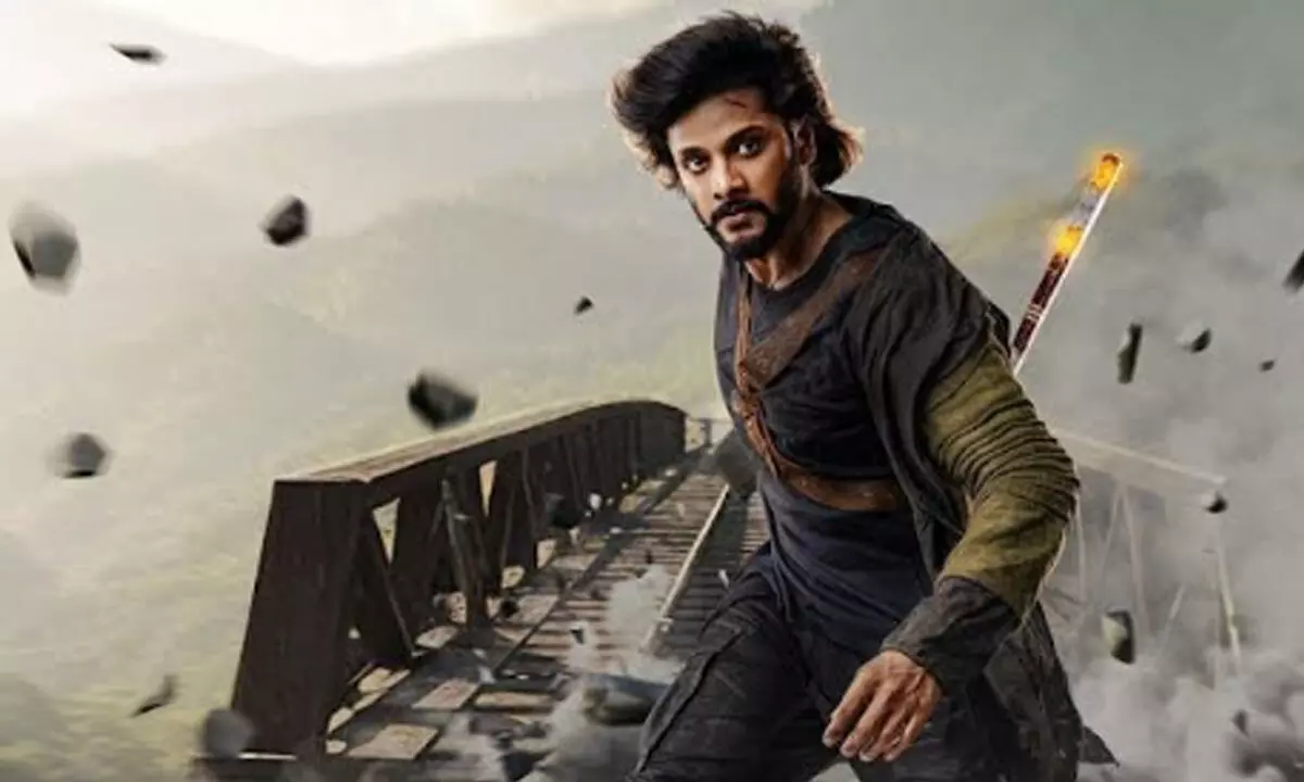 Teja Sajja exudes unshakable courage in special birthday poster of ‘Mirai’ Teja Sajja exudes unshakable courage in special birthday poster of ‘Mirai’