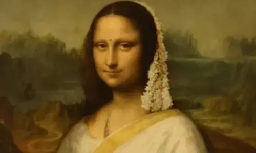 Ahead of Onam, Mona Lisa gets Malayali makeover on Kerala tourism depts social media accounts