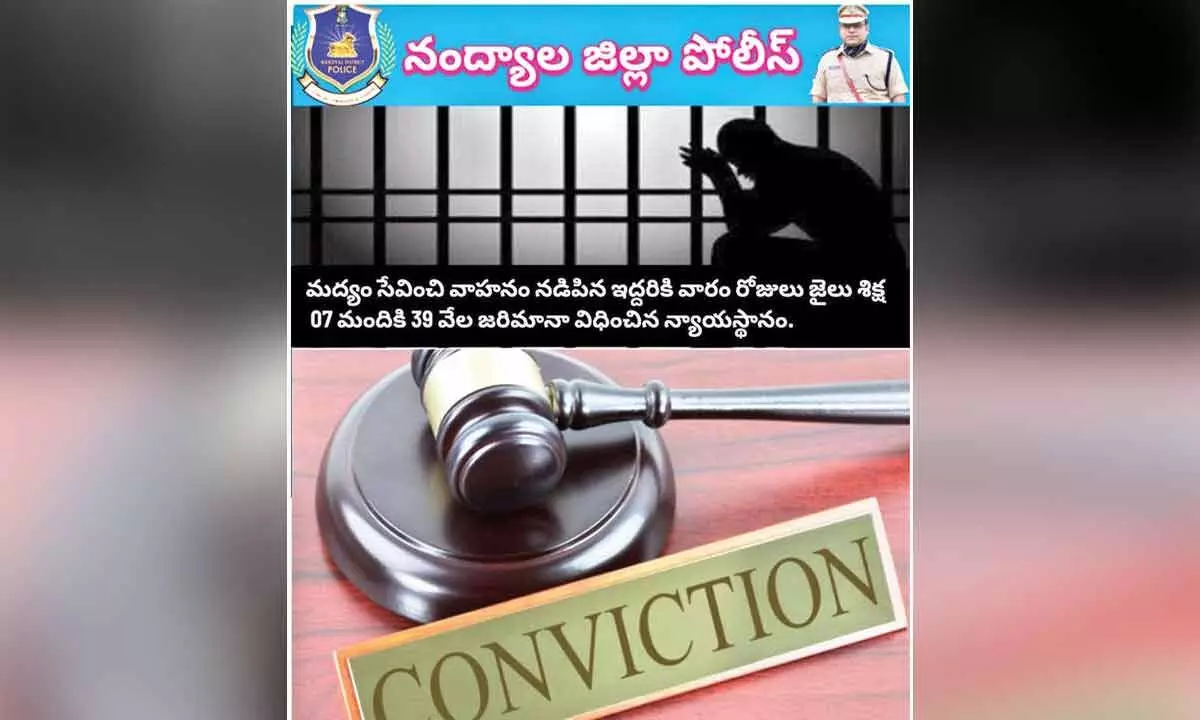 Two sentenced to jail, seven fined in drunk-driving cases