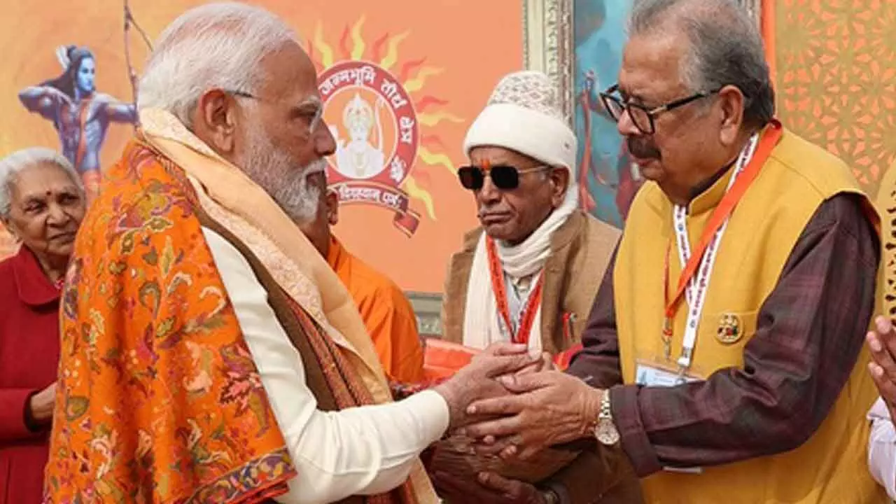 PM Modi condoles death of Ayodhya royal head and Ram Janmabhoomi trustee Vimalendra Mohan Pratap Mishra