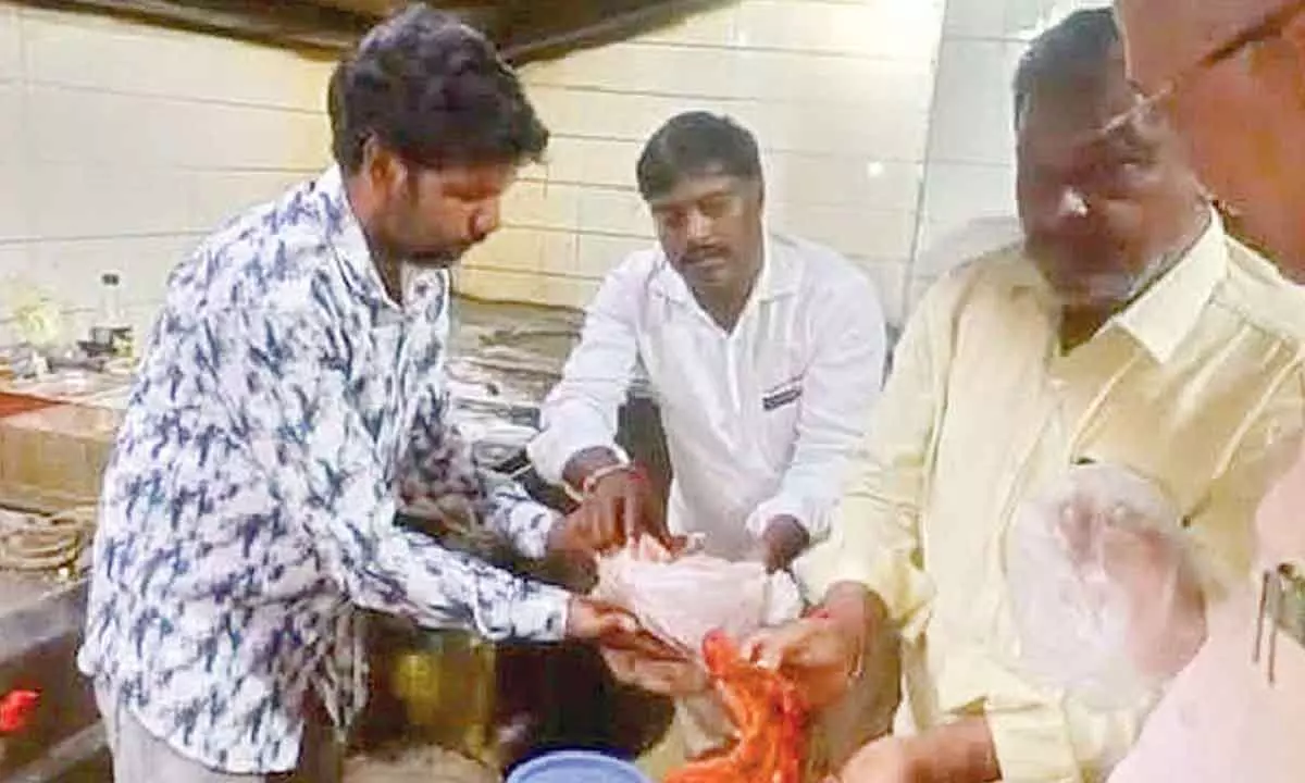 Arabic restaurant serves rotten meat, sealed