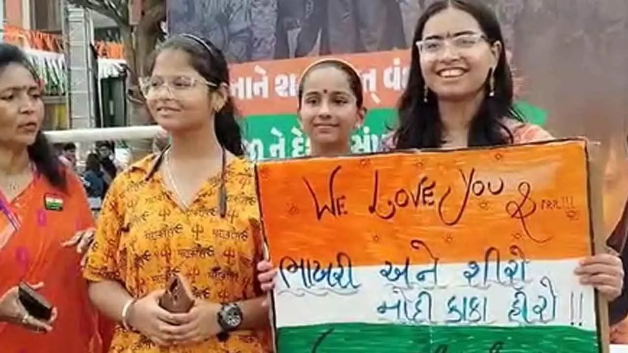 Ahmedabad set to welcome PM Modi, women reach venue with sindoor boxes