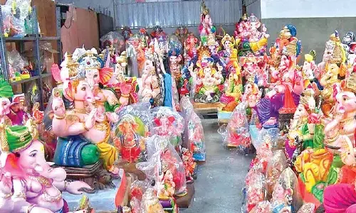 ‘Political Ganesh idols’ leave artisans struggling in Channapatna